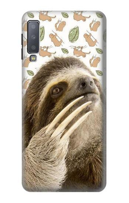 S3559 Sloth Pattern Case For Samsung Galaxy A7 (2018)