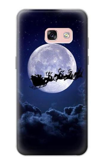 S3508 Xmas Santa Moon Case For Samsung Galaxy A3 (2017)