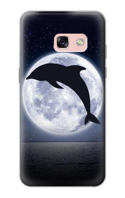 S3510 Dolphin Moon Night Case For Samsung Galaxy A3 (2017)