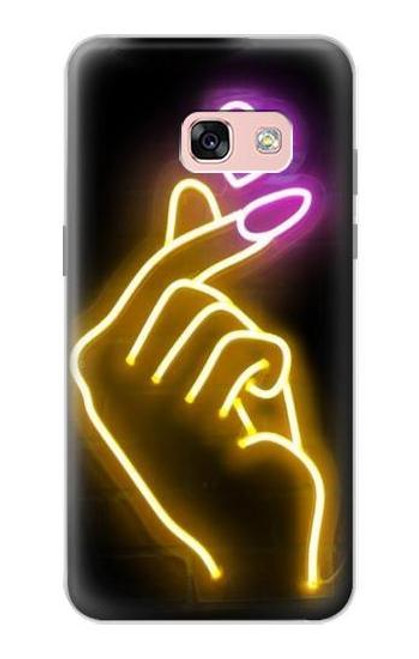 S3512 Cute Mini Heart Neon Graphic Case For Samsung Galaxy A3 (2017)