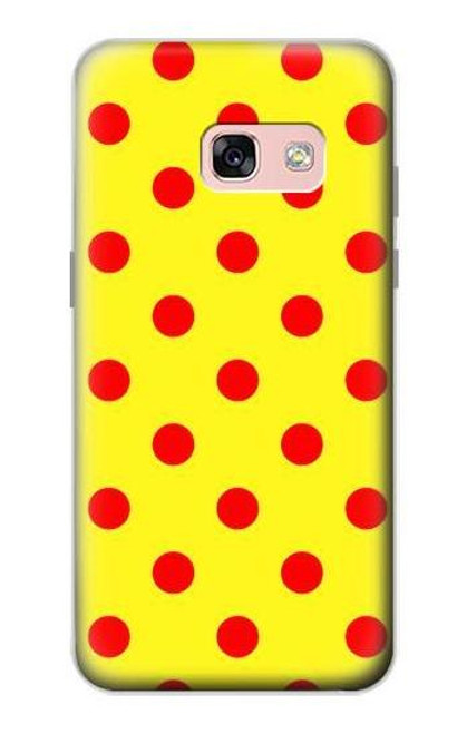 S3526 Red Spot Polka Dot Case For Samsung Galaxy A3 (2017)