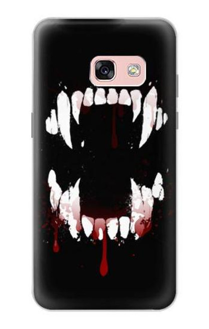 S3527 Vampire Teeth Bloodstain Case For Samsung Galaxy A3 (2017)