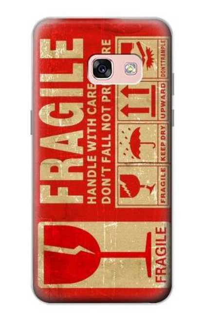 S3552 Vintage Fragile Label Art Case For Samsung Galaxy A3 (2017)