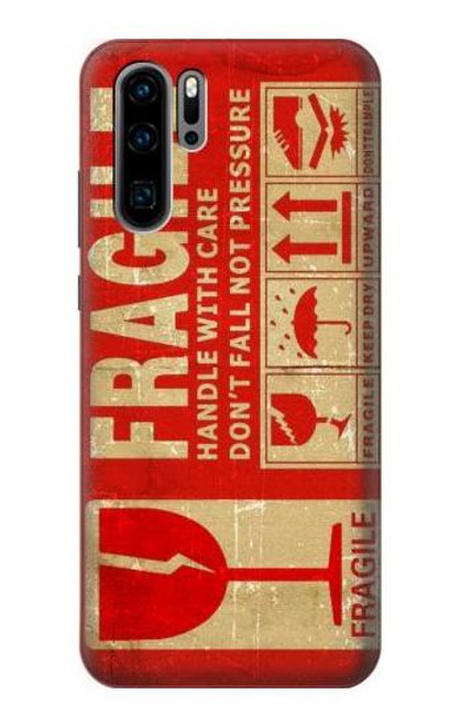 S3552 Vintage Fragile Label Art Case For Huawei P30 Pro