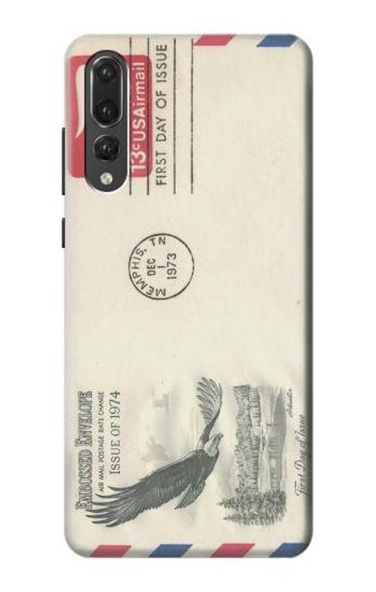 S3551 Vintage Airmail Envelope Art Case For Huawei P20 Pro