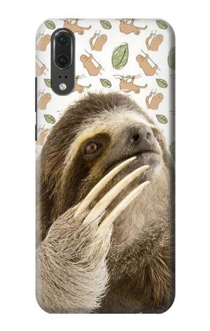 S3559 Sloth Pattern Case For Huawei P20