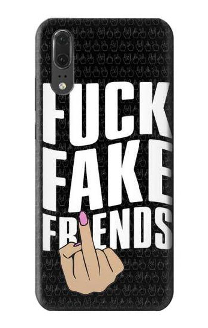 S3598 Middle Finger Fuck Fake Friend Case For Huawei P20