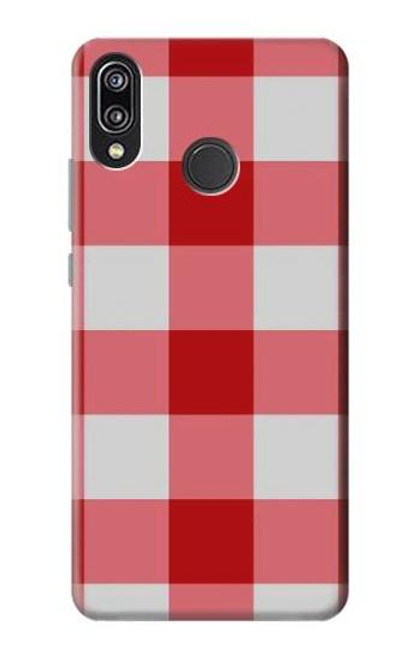 S3535 Red Gingham Case For Huawei P20 Lite