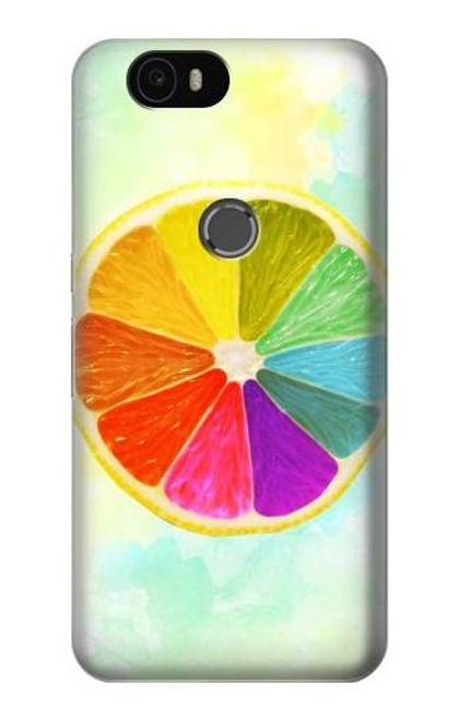 S3493 Colorful Lemon Case For Huawei Nexus 6P
