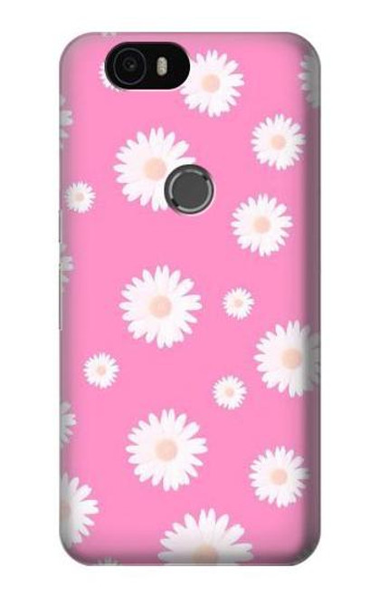 S3500 Pink Floral Pattern Case For Huawei Nexus 6P