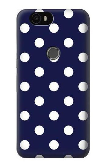 S3533 Blue Polka Dot Case For Huawei Nexus 6P