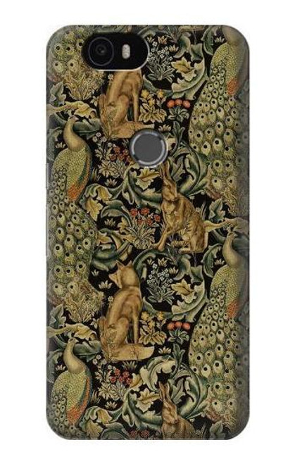 S3661 William Morris Forest Velvet Case For Huawei Nexus 6P