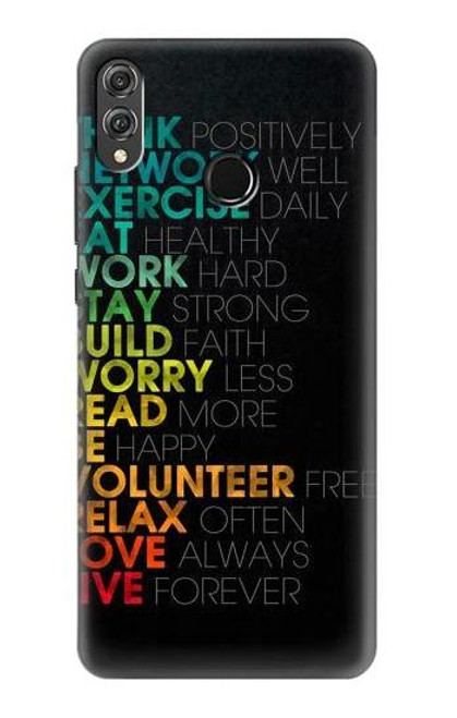 S3523 Think Positive Words Quotes Case For Huawei Honor 8X