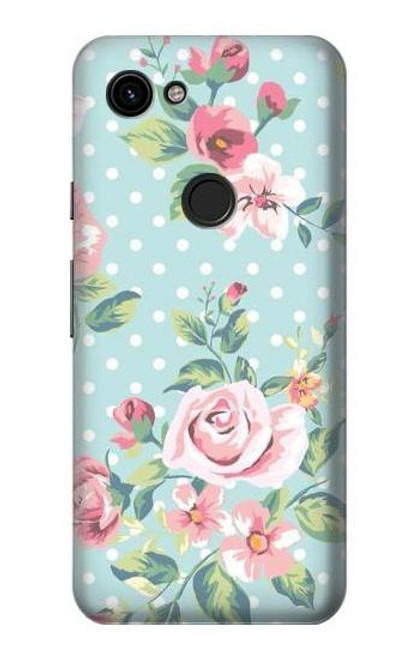 S3494 Vintage Rose Polka Dot Case For Google Pixel 3a