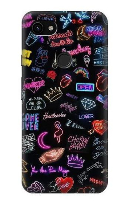 S3433 Vintage Neon Graphic Case For Google Pixel 3a XL