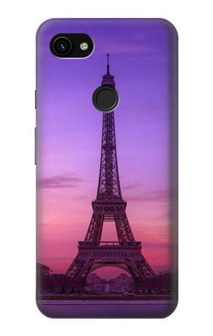 S3447 Eiffel Paris Sunset Case For Google Pixel 3a XL