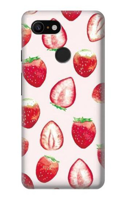 S3481 Strawberry Case For Google Pixel 3