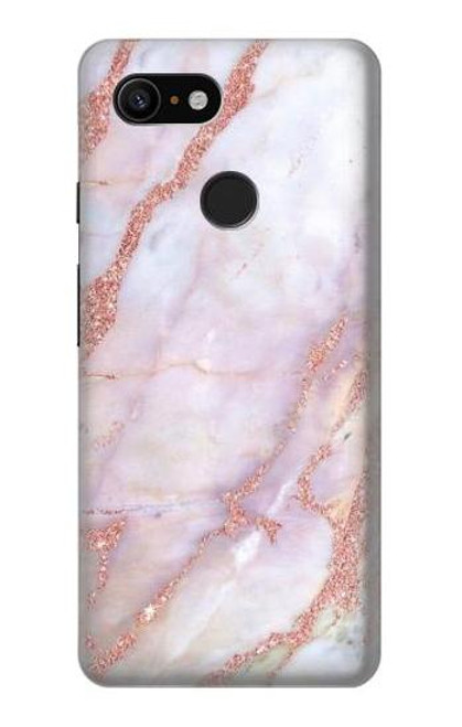 S3482 Soft Pink Marble Graphic Print Case For Google Pixel 3
