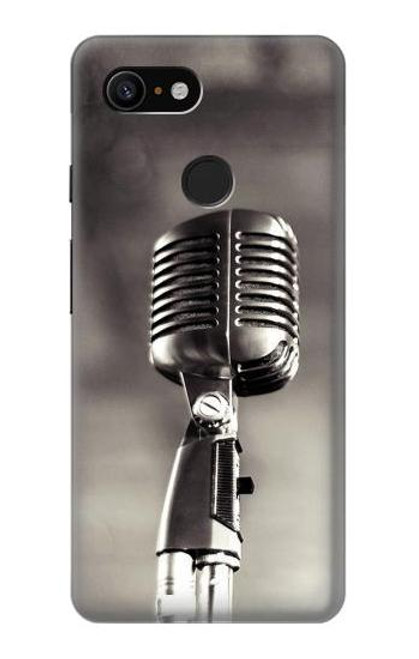 S3495 Vintage Microphone Case For Google Pixel 3