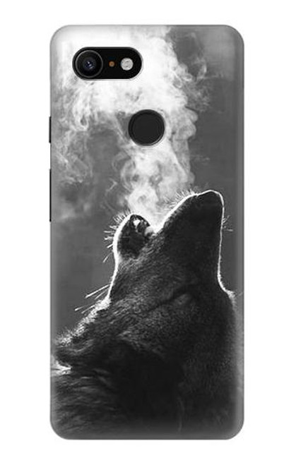 S3505 Wolf Howling Case For Google Pixel 3