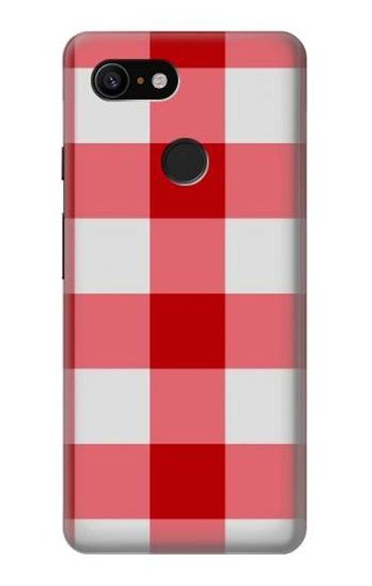 S3535 Red Gingham Case For Google Pixel 3