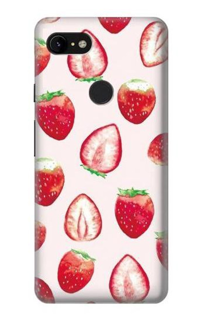 S3481 Strawberry Case For Google Pixel 3 XL
