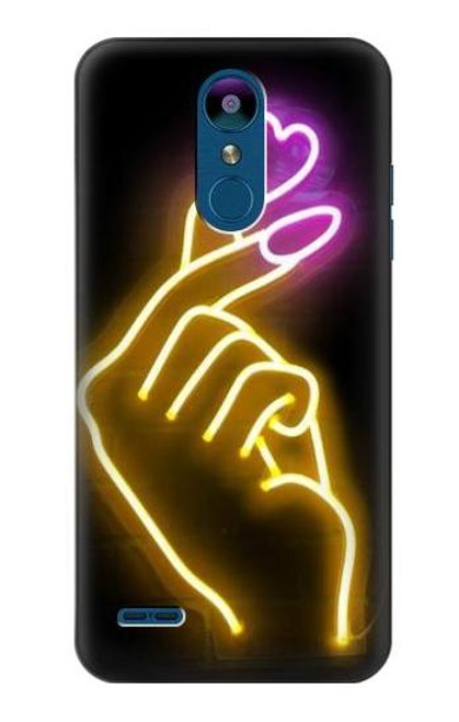 S3512 Cute Mini Heart Neon Graphic Case For LG K8 (2018)