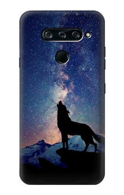 S3555 Wolf Howling Million Star Case For LG V40, LG V40 ThinQ