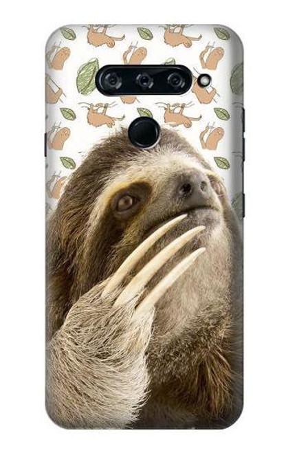 S3559 Sloth Pattern Case For LG V40, LG V40 ThinQ