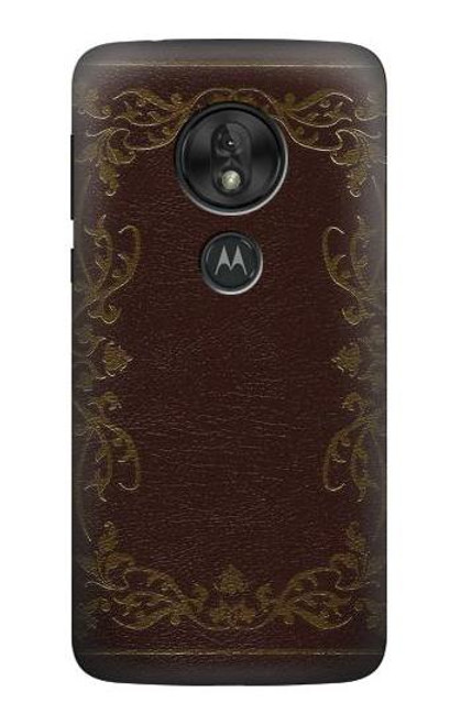 S3553 Vintage Book Cover Case For Motorola Moto G7 Power