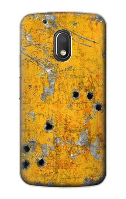 S3528 Bullet Rusting Yellow Metal Case For Motorola Moto G4 Play
