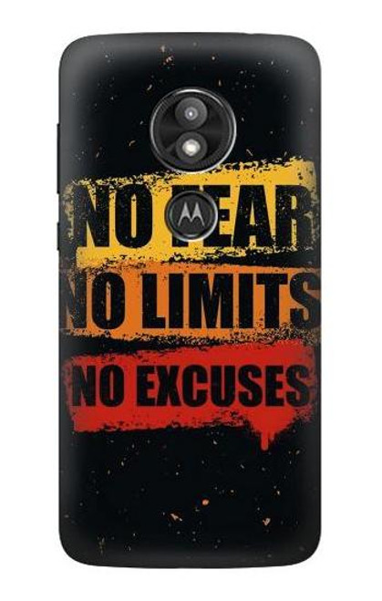 S3492 No Fear Limits Excuses Case For Motorola Moto E Play (5th Gen.), Moto E5 Play, Moto E5 Cruise (E5 Play US Version)