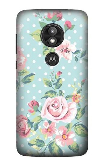 S3494 Vintage Rose Polka Dot Case For Motorola Moto E Play (5th Gen.), Moto E5 Play, Moto E5 Cruise (E5 Play US Version)