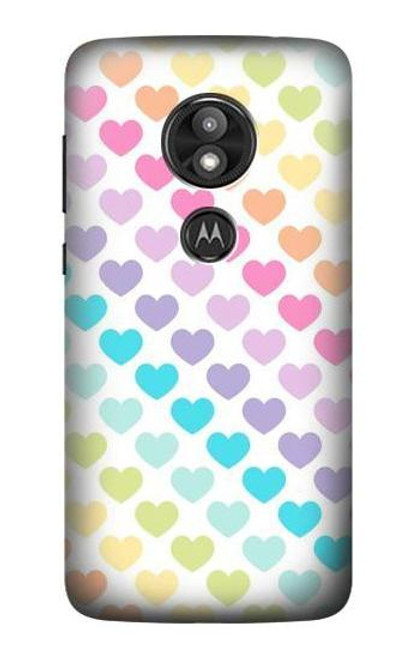 S3499 Colorful Heart Pattern Case For Motorola Moto E Play (5th Gen.), Moto E5 Play, Moto E5 Cruise (E5 Play US Version)