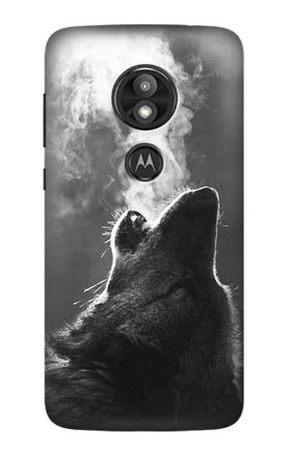 S3505 Wolf Howling Case For Motorola Moto E Play (5th Gen.), Moto E5 Play, Moto E5 Cruise (E5 Play US Version)