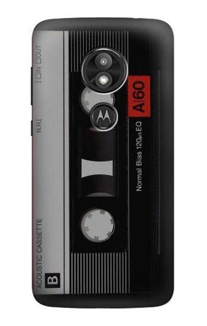 S3516 Vintage Cassette Tape Case For Motorola Moto E Play (5th Gen.), Moto E5 Play, Moto E5 Cruise (E5 Play US Version)