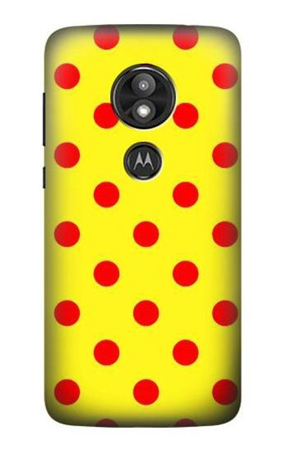 S3526 Red Spot Polka Dot Case For Motorola Moto E Play (5th Gen.), Moto E5 Play, Moto E5 Cruise (E5 Play US Version)