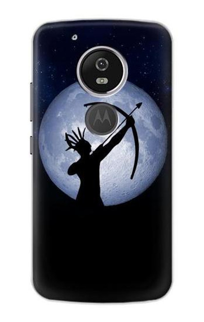 S3489 Indian Hunter Moon Case For Motorola Moto G6 Play, Moto G6 Forge, Moto E5