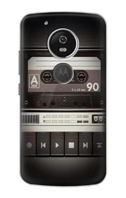 S3501 Vintage Cassette Player Case For Motorola Moto G6 Play, Moto G6 Forge, Moto E5