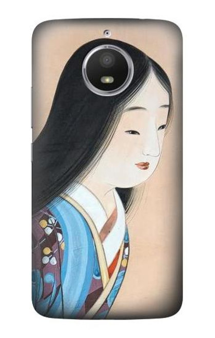 S3483 Japan Beauty Kimono Case For Motorola Moto E4 Plus