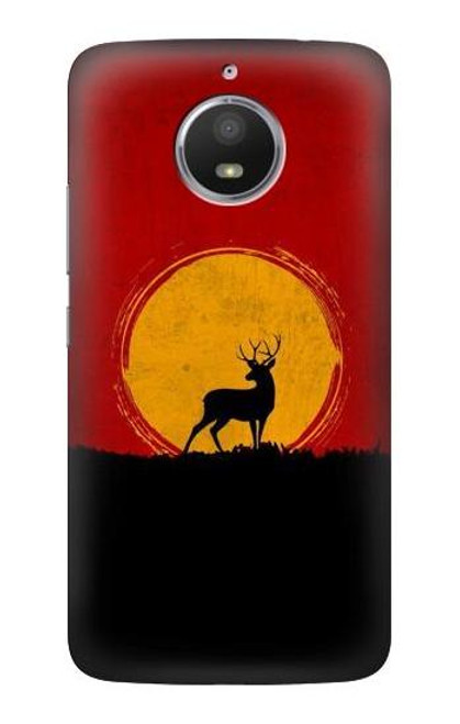 S3513 Deer Sunset Case For Motorola Moto E4 Plus