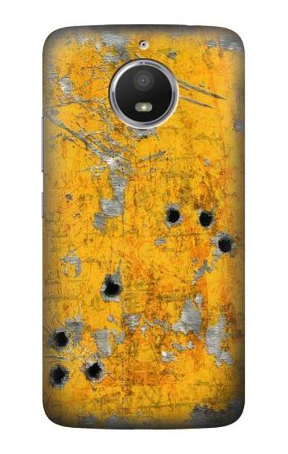 S3528 Bullet Rusting Yellow Metal Case For Motorola Moto E4 Plus