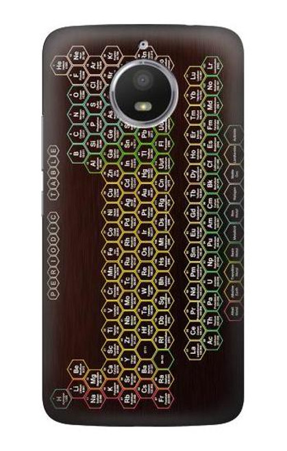 S3544 Neon Honeycomb Periodic Table Case For Motorola Moto E4 Plus