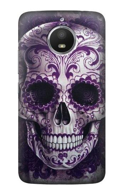 S3582 Purple Sugar Skull Case For Motorola Moto E4 Plus