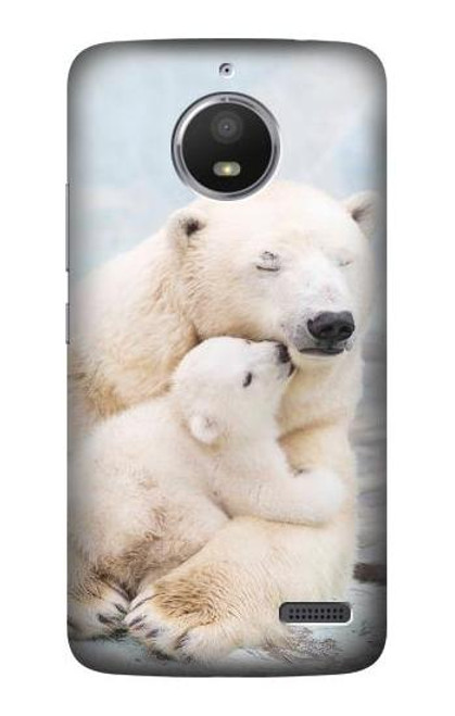 S3373 Polar Bear Hug Family Case For Motorola Moto E4