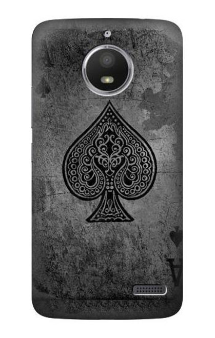 S3446 Black Ace Spade Case For Motorola Moto E4