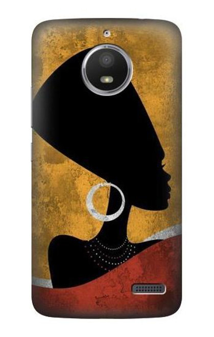 S3453 African Queen Nefertiti Silhouette Case For Motorola Moto E4