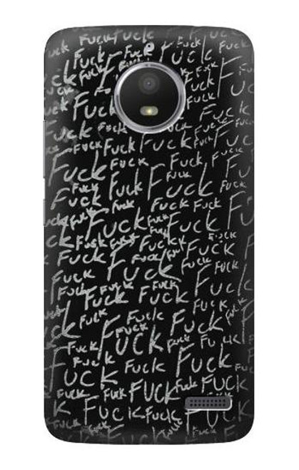 S3478 Funny Words Blackboard Case For Motorola Moto E4