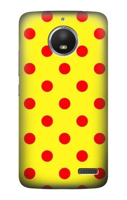 S3526 Red Spot Polka Dot Case For Motorola Moto E4