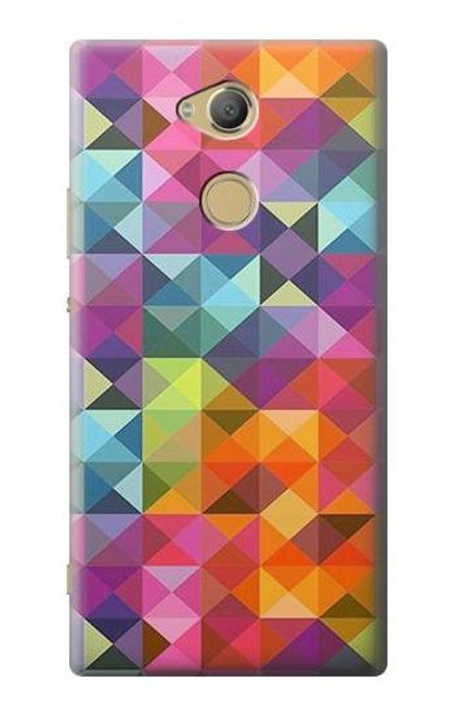 S3477 Abstract Diamond Pattern Case For Sony Xperia XA2 Ultra